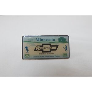Minnesota Soccer Chevy Cup State‎ Souvenir Enamel Lapel Hat Pin License Plate